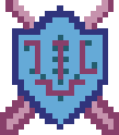 Pixelated Shield Icon
